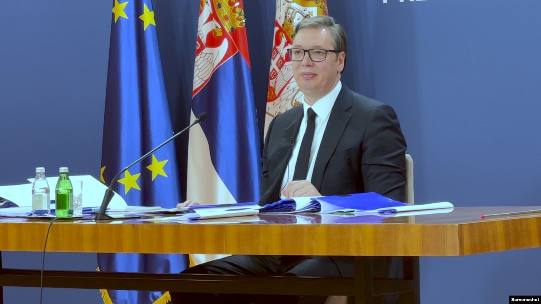 Tổng thống Serbia Aleksandar Vucic.