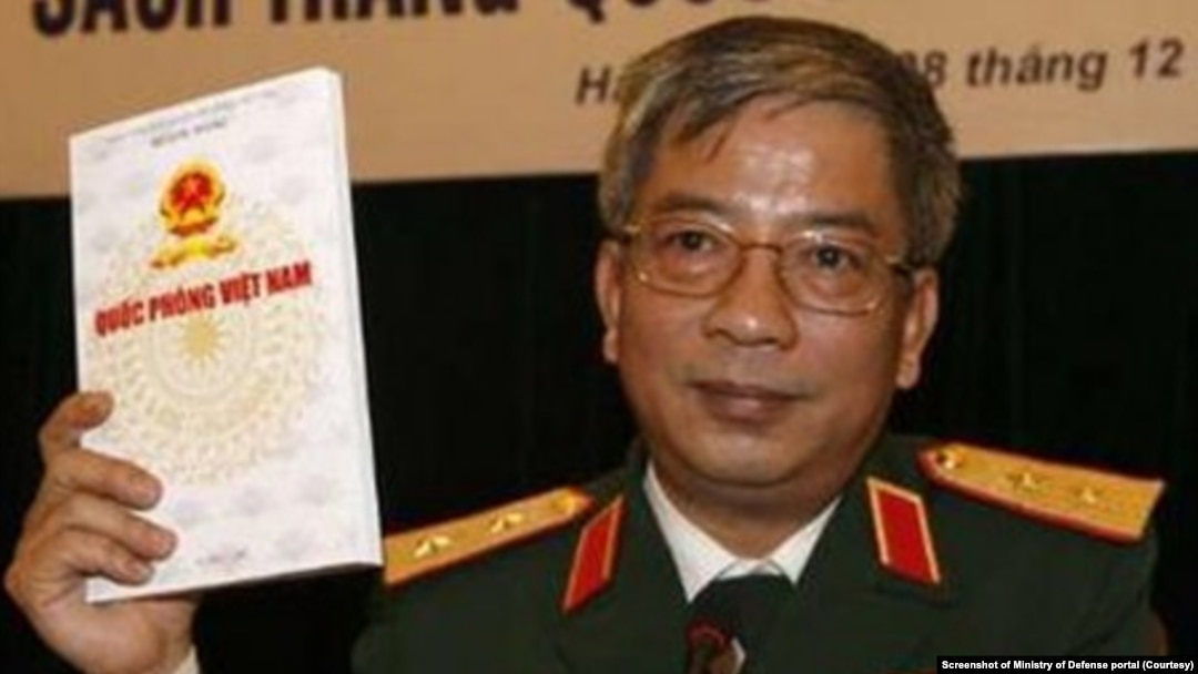 Tướng Nguyễn Chí Vịnh thời còn tại chức. (Screenshot of Ministry of Defense portal)