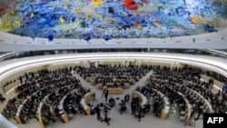 Một phiên họp của Hội đồng Nhân quyền LHQ tại Geneva.